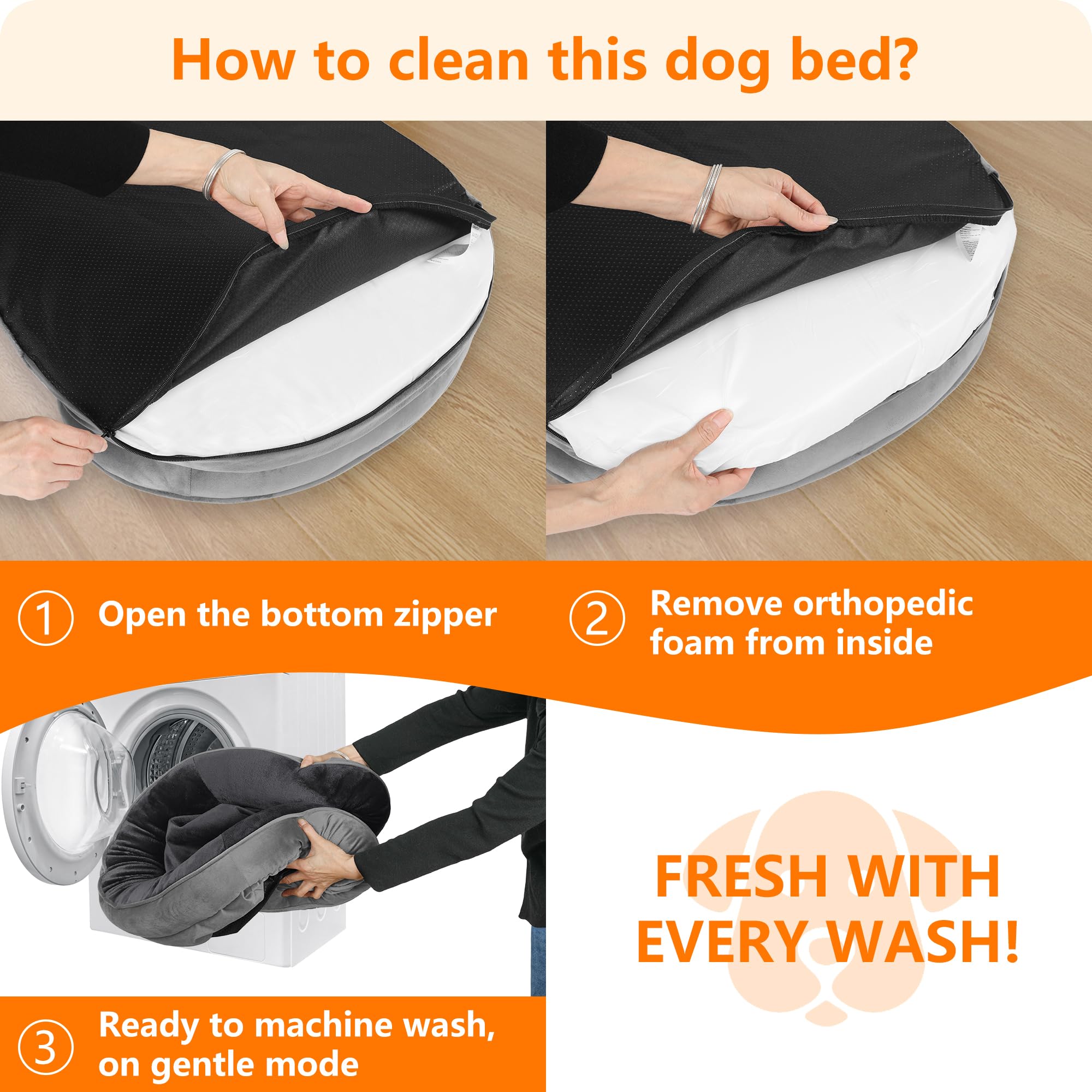 Dwanton soft flannel material creates a cozy, pet-friendly sleep surface