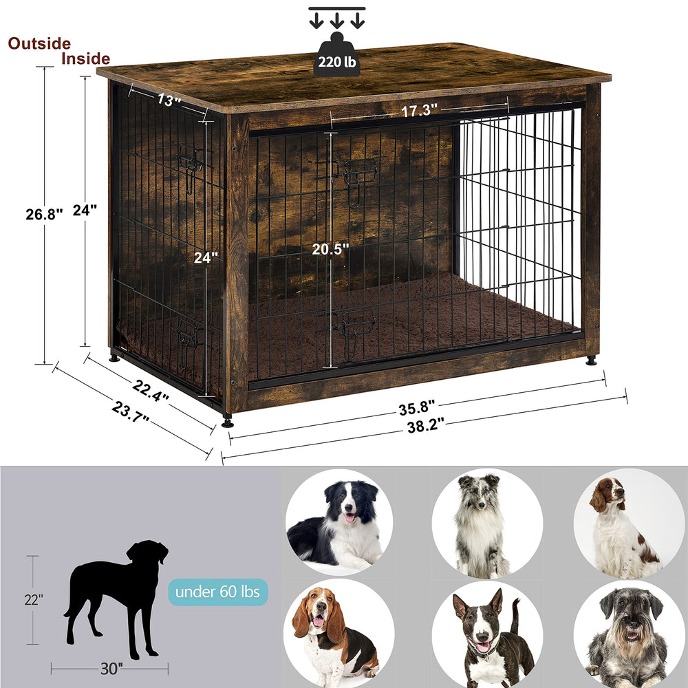 Dwanton adjustable feet stabilize crate on uneven floors for steadiness.
