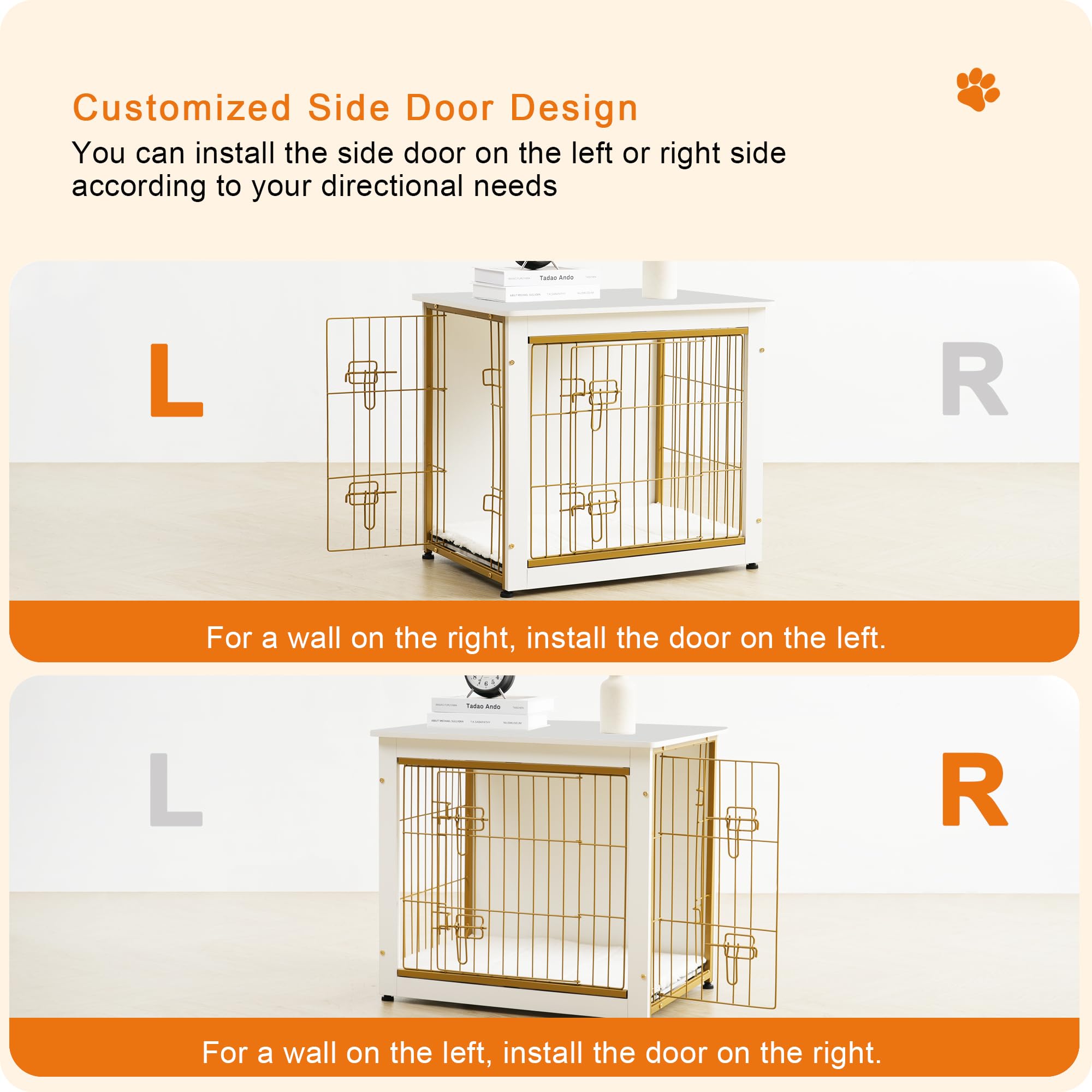 Dwanton dog crate cushion inside highlights included warm, comfortable sleep space