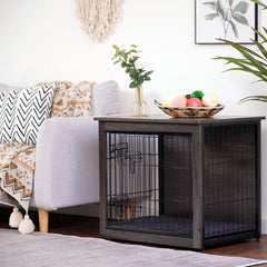 Dwanton dog crate double doors provide easy in and out access for pets.