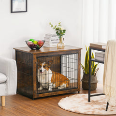 Dwanton dog crate with double doors for easy pet access