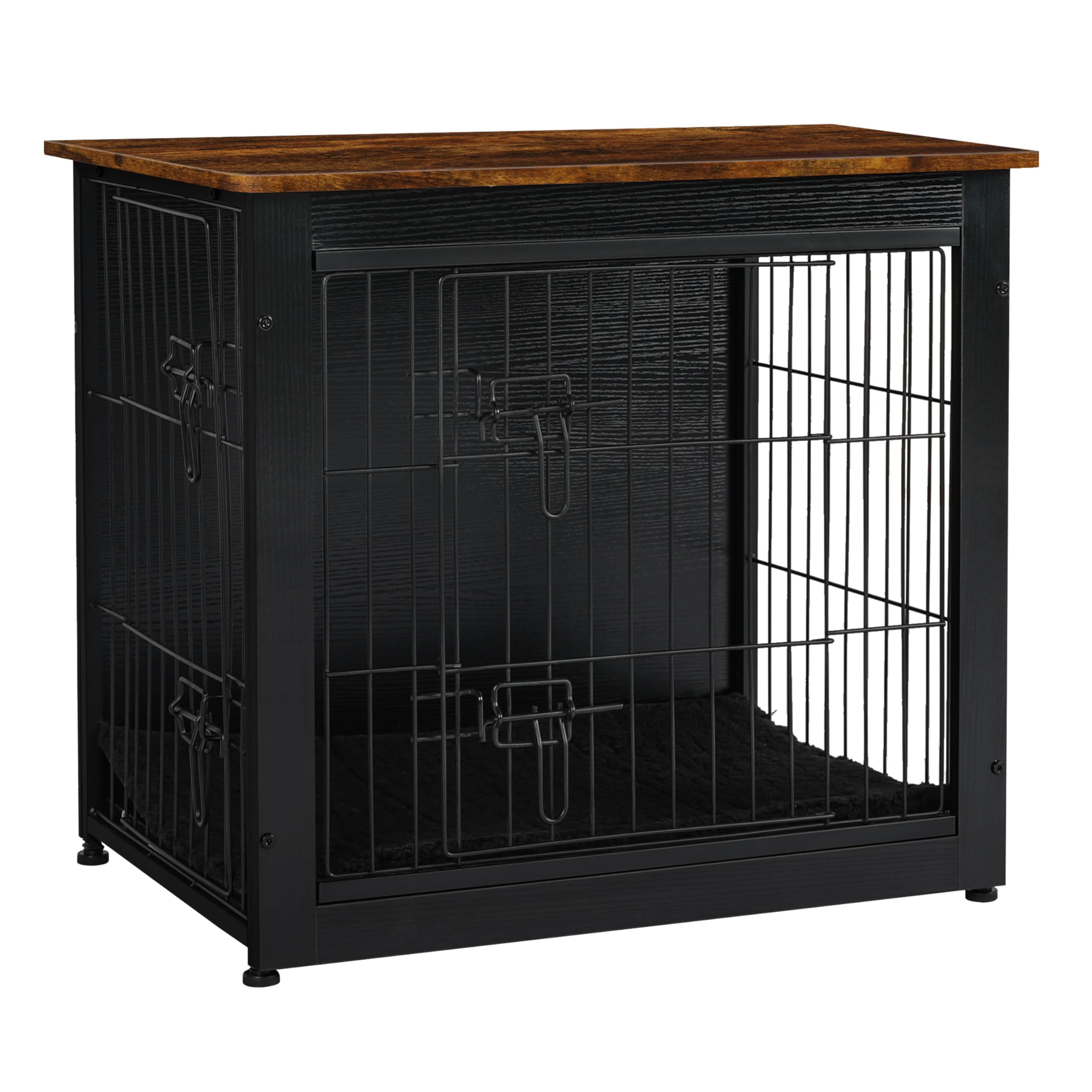 DWANTON dog crate furniture cushion interior showcases cozy sleep space.