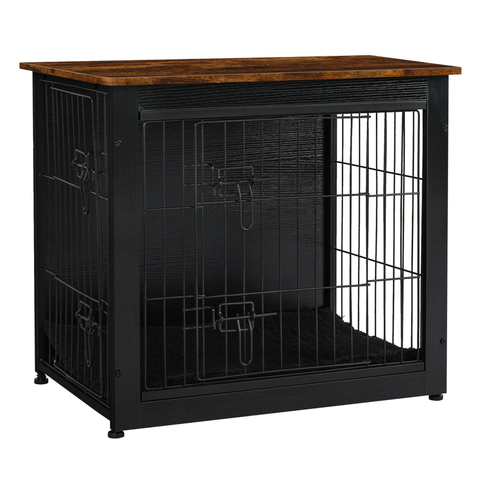 DWANTON dog crate furniture cushion interior showcases cozy sleep space.