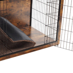 Dwanton dog crate with double doors enables easy entry and exit for pets.