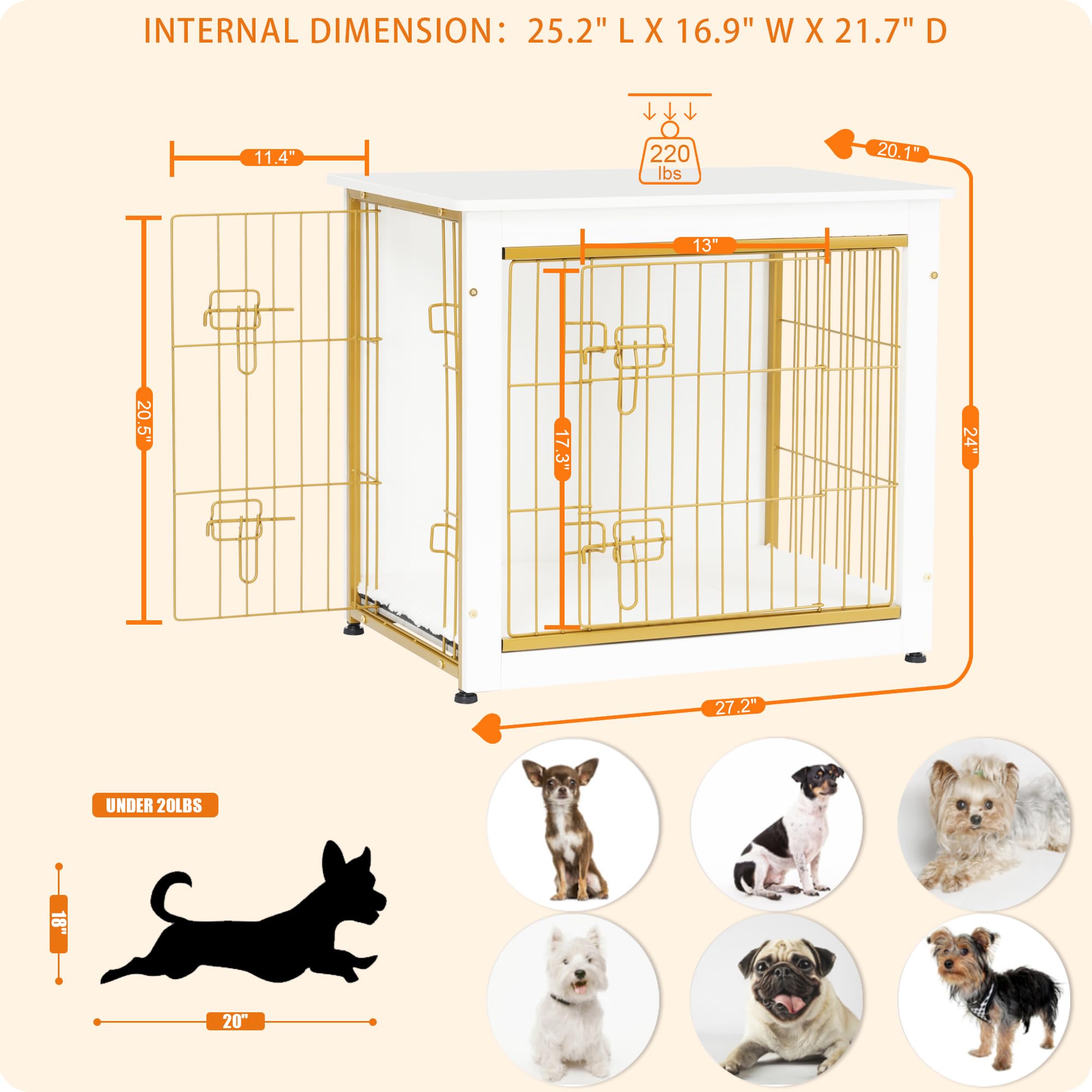 Dwanton dog crate furniture side table use demonstrates versatile indoor setup