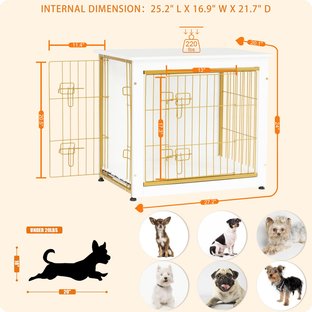 Dwanton dog crate furniture side table use demonstrates versatile indoor setup