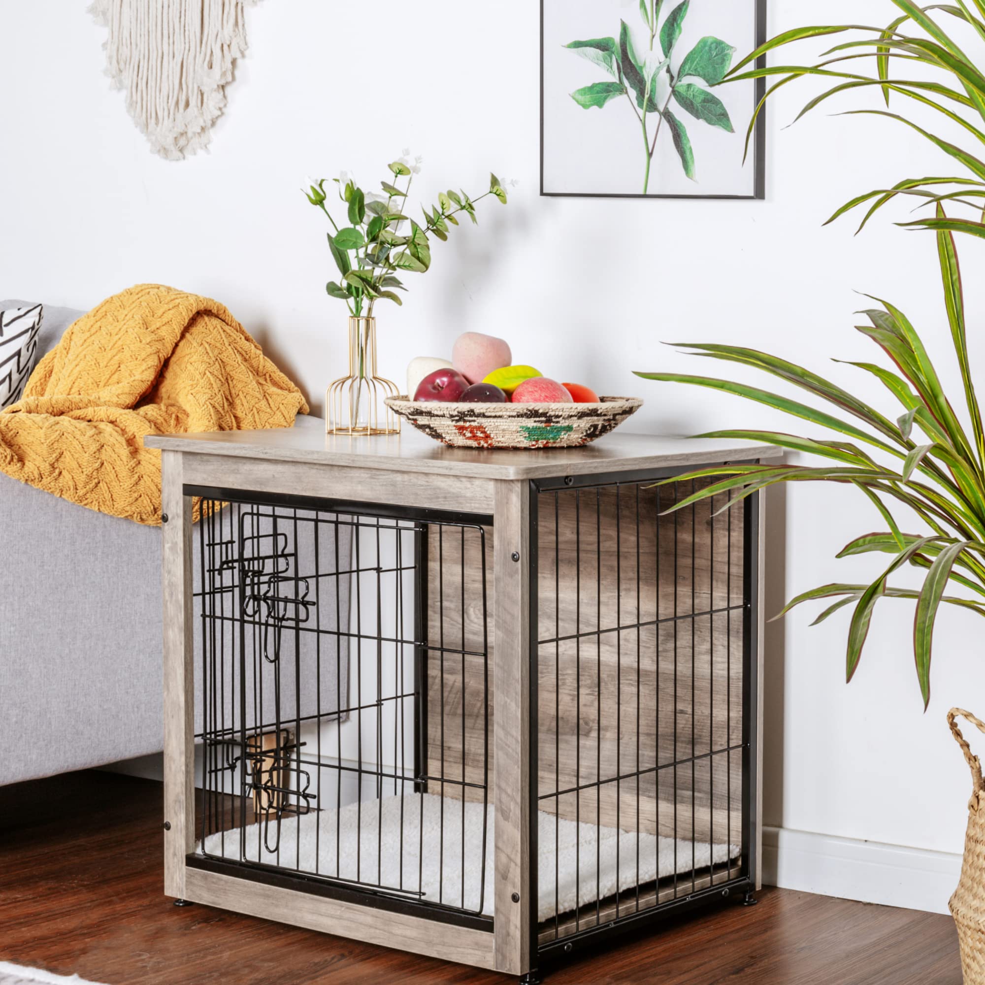 Dwanton crate table top shown as a versatile surface for decor or lights