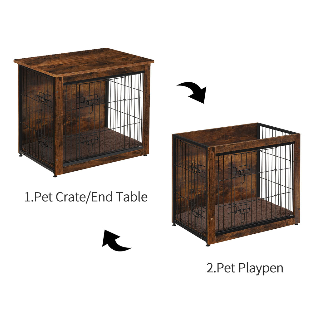 Dwanton indoor dog house with wide top for display and everyday use