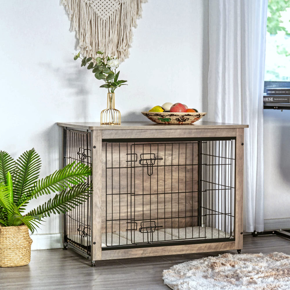 Dwanton kennel table with double doors showing easy access feature.