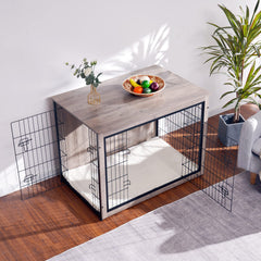 Dwanton kennel table with double doors enables easy pet access