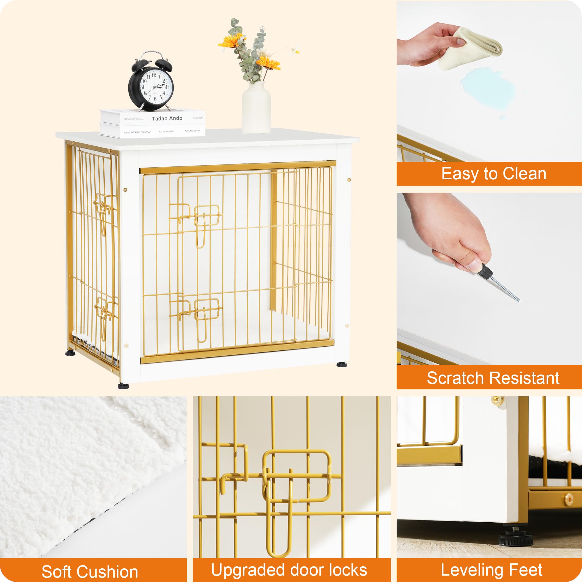 Dwanton kennel table wooden bottom plate improves safety and stability