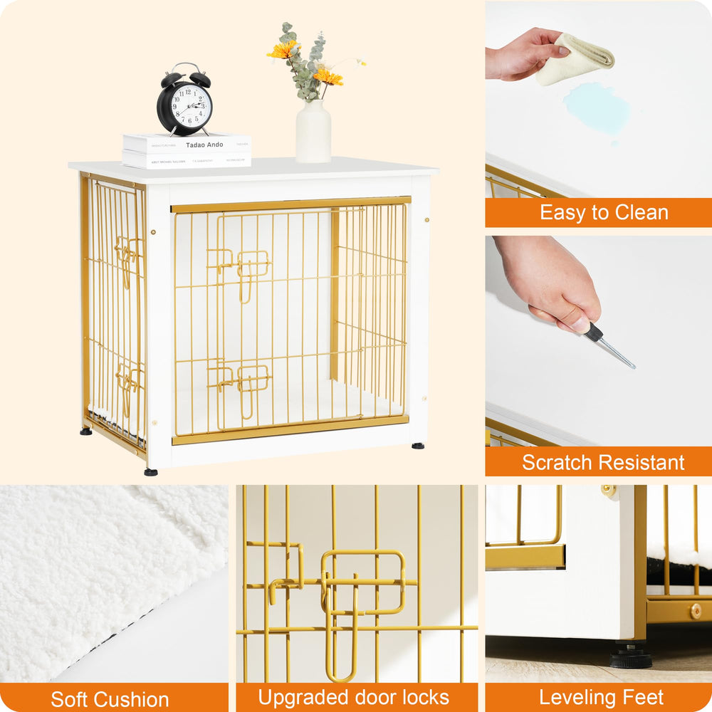 Dwanton kennel table wooden bottom plate improves safety and stability