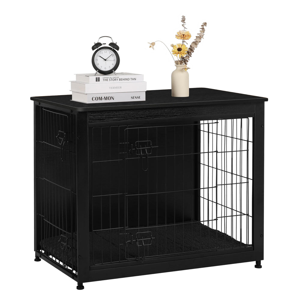 Dwanton multi-functional-dog-crate-as-side-table showcases stylish, space-saving pet furniture.