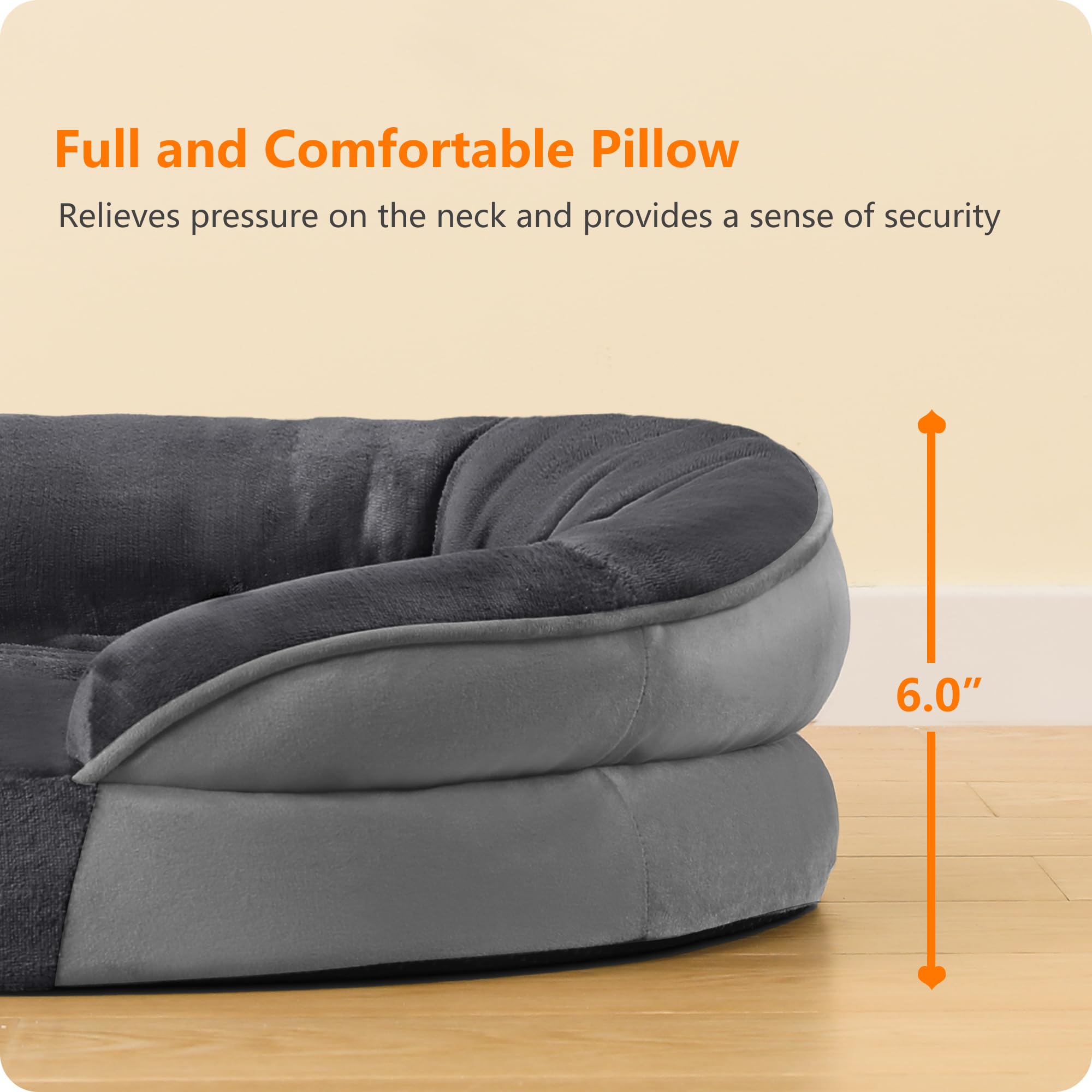 Dwanton orthopedic removable cover stays easy to wash and dry.