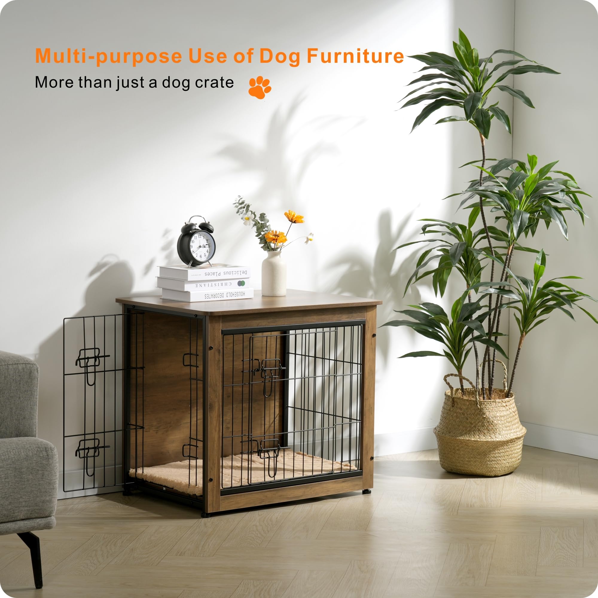 Dwanton particleboard construction emphasizes durability and pet-safe design