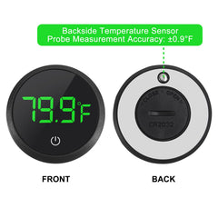 DWEII thermometer battery inside view emphasizes long-lasting power for steady monitoring.