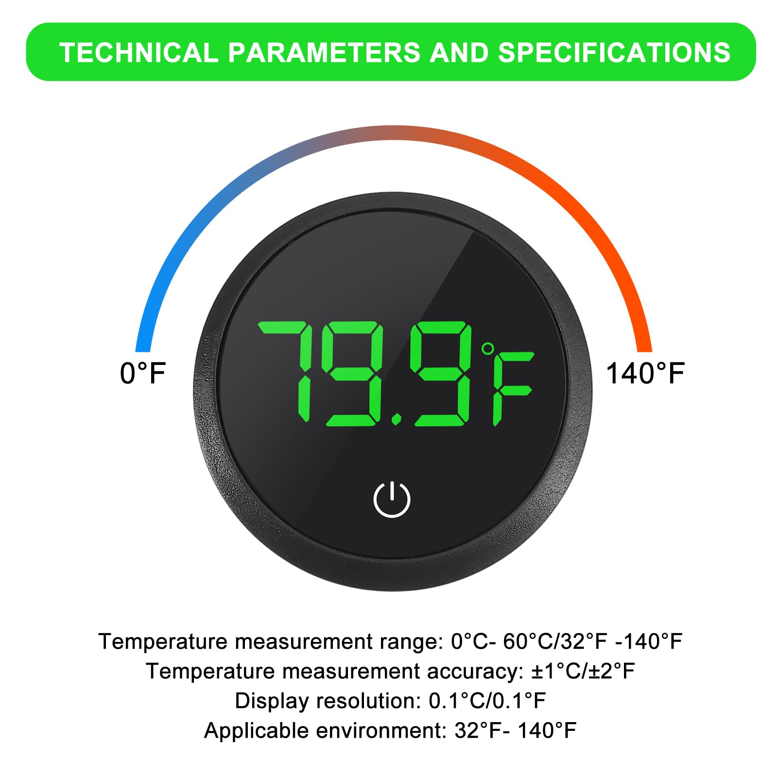 DWEII outside-glass placement demonstrates simple, non-intrusive temperature tracking.