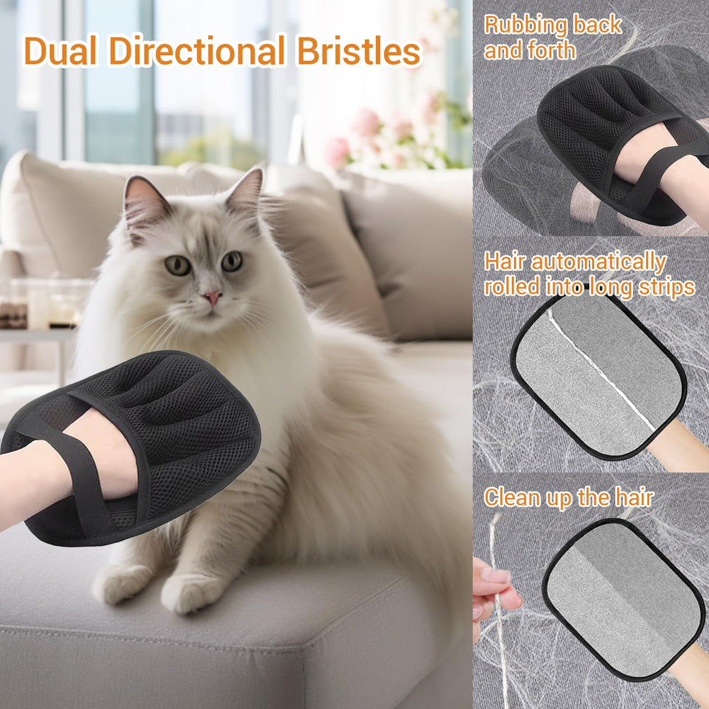 DWJDWJ gloves removing fur from clothes for quick dehairment.