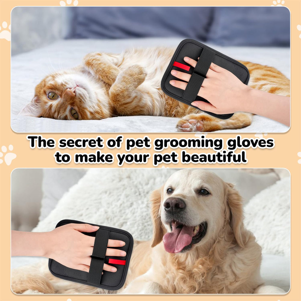 DWJDWJ pet hair remover glove in action for fast cleaning.