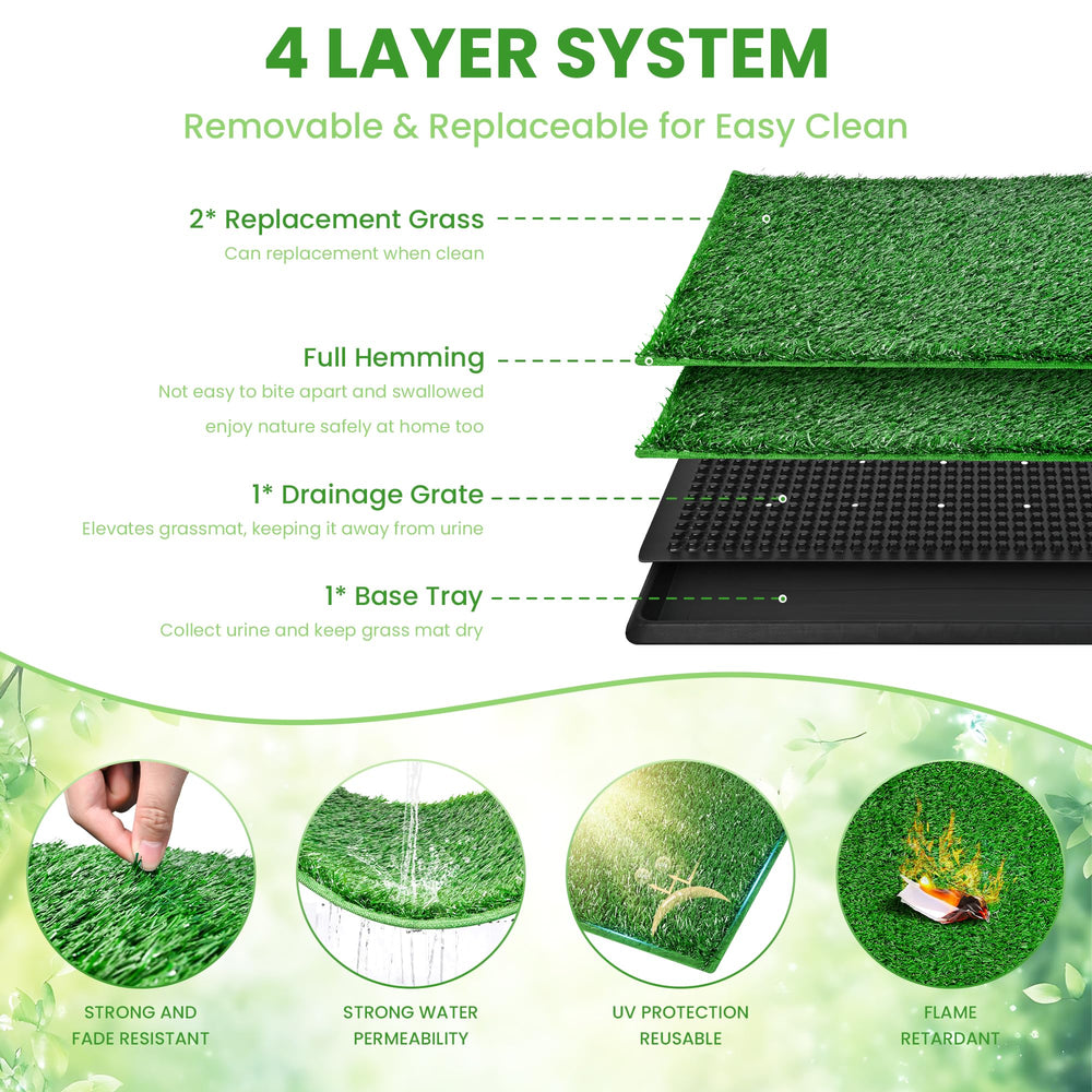 DwlSpce portable indoor outdoor dog potty suitable for apartments and travel