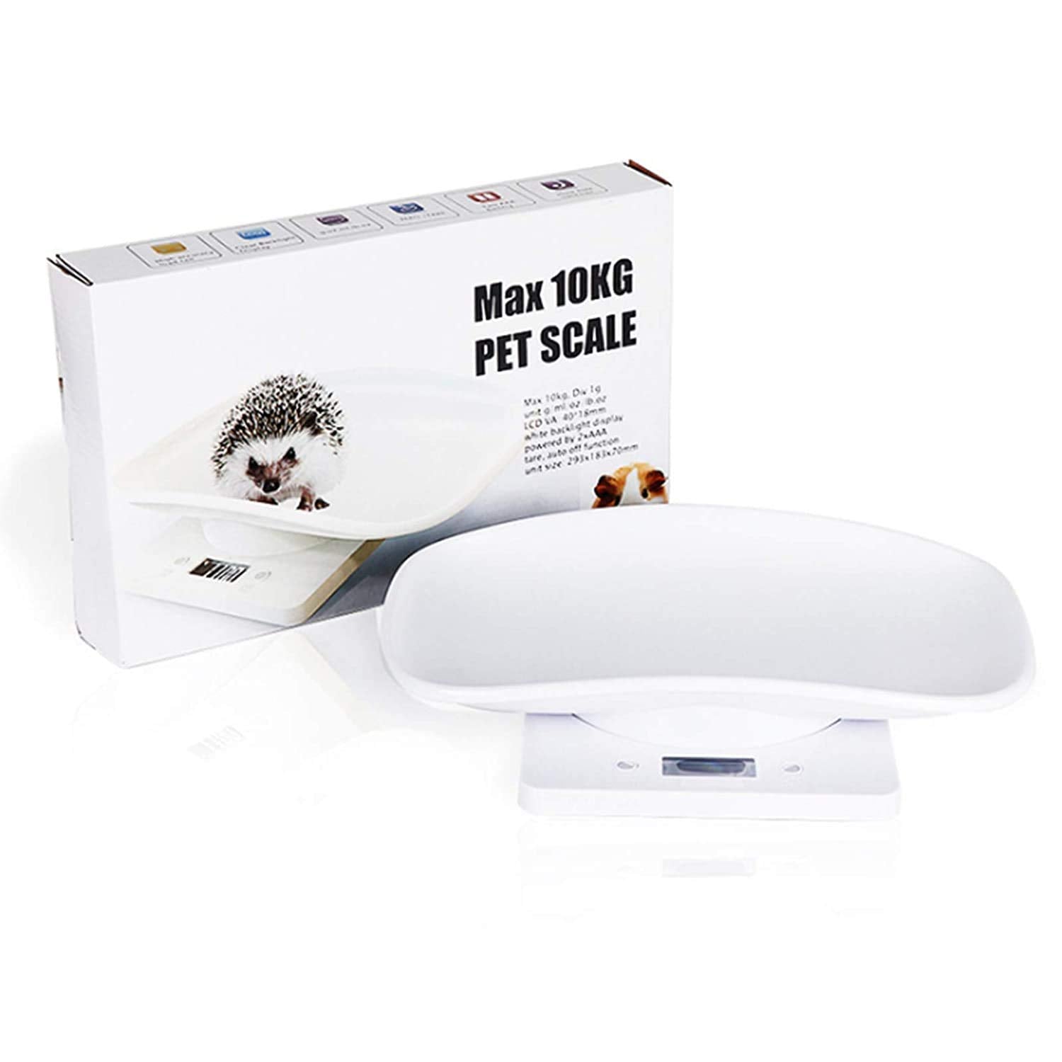 DWSFADA digital pet scale ABS body highlights safe, pet-friendly materials.