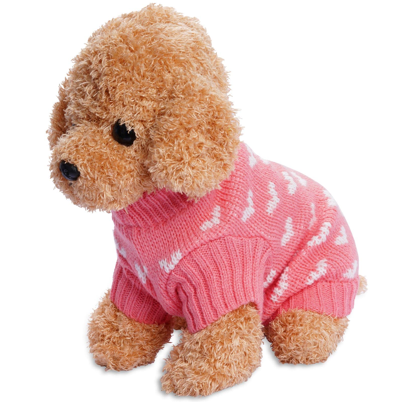 Dxhycc dog sweater holiday-ready pink worn for festive occasions or photos
