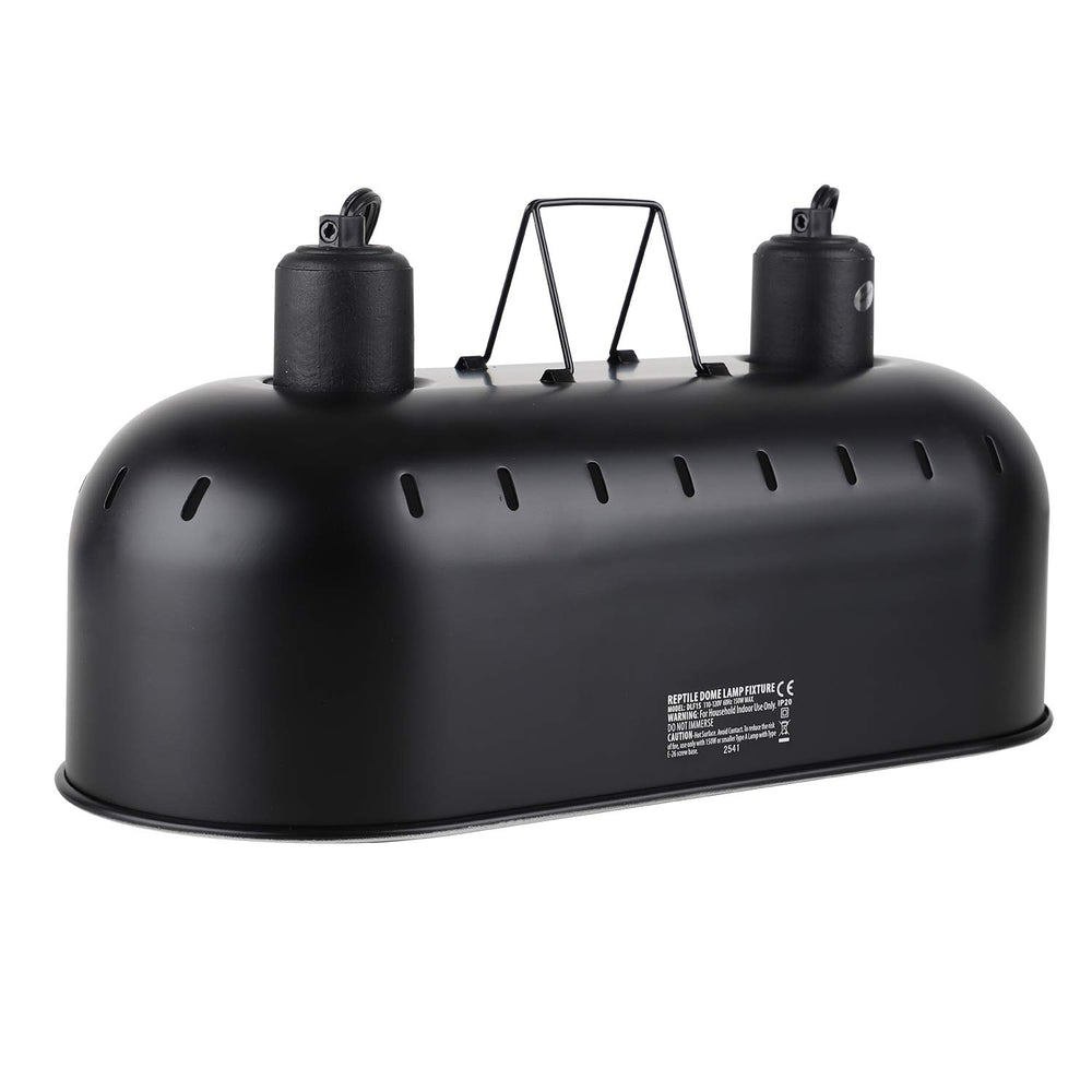 DXOPHIEX 15inch dual-reptile-light-fixture overview for efficient basking