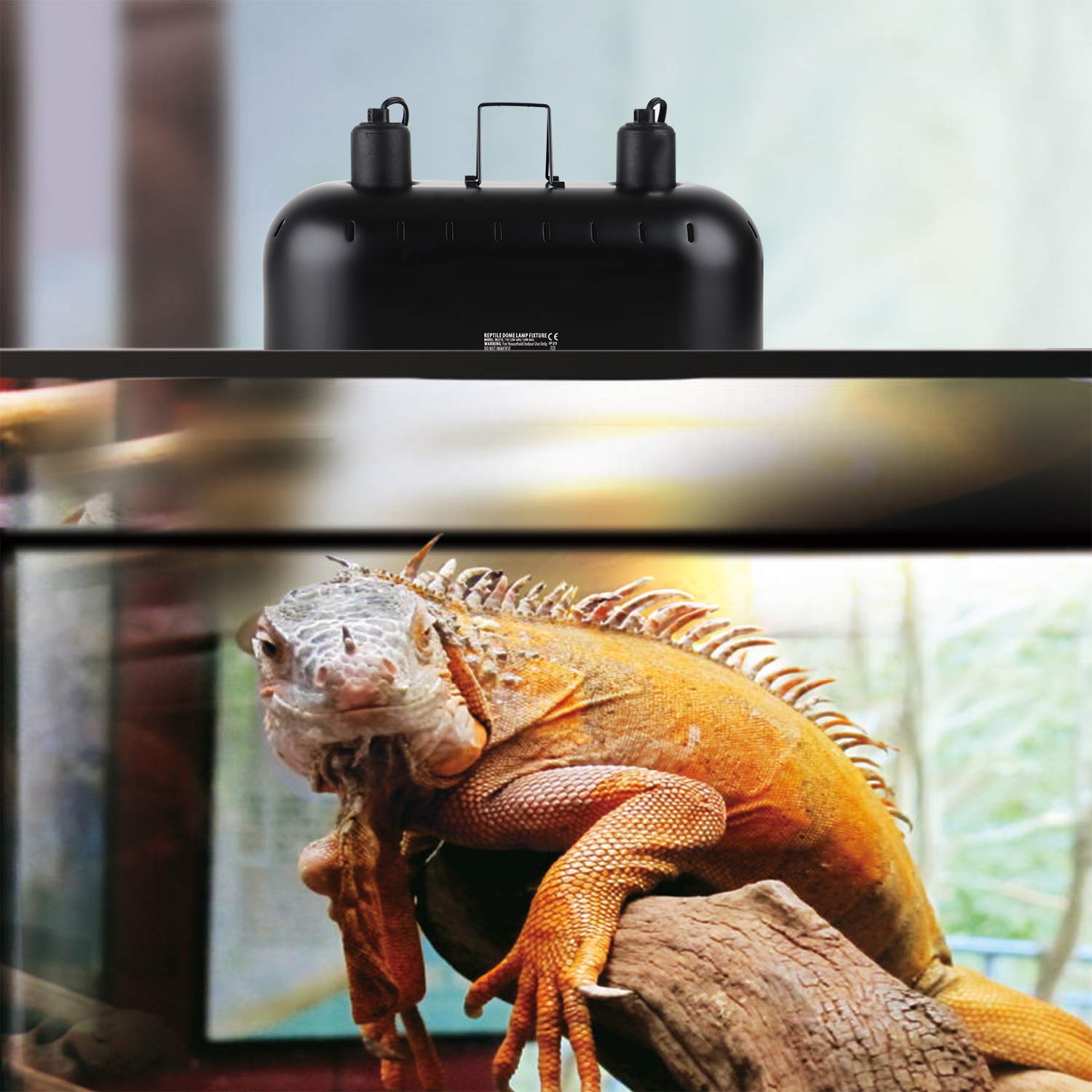 DXOPHIEX 15inch-reptile-light-dimensions help fit standard terrarium enclosures