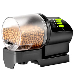 DXOPHIEX automatic fish feeder front view enables hands-free feeding planning.