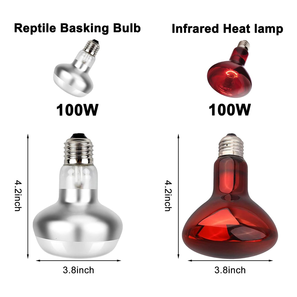 DXOPHIEX basking spot glow with 30-degree focus creates precise reptile basking area.