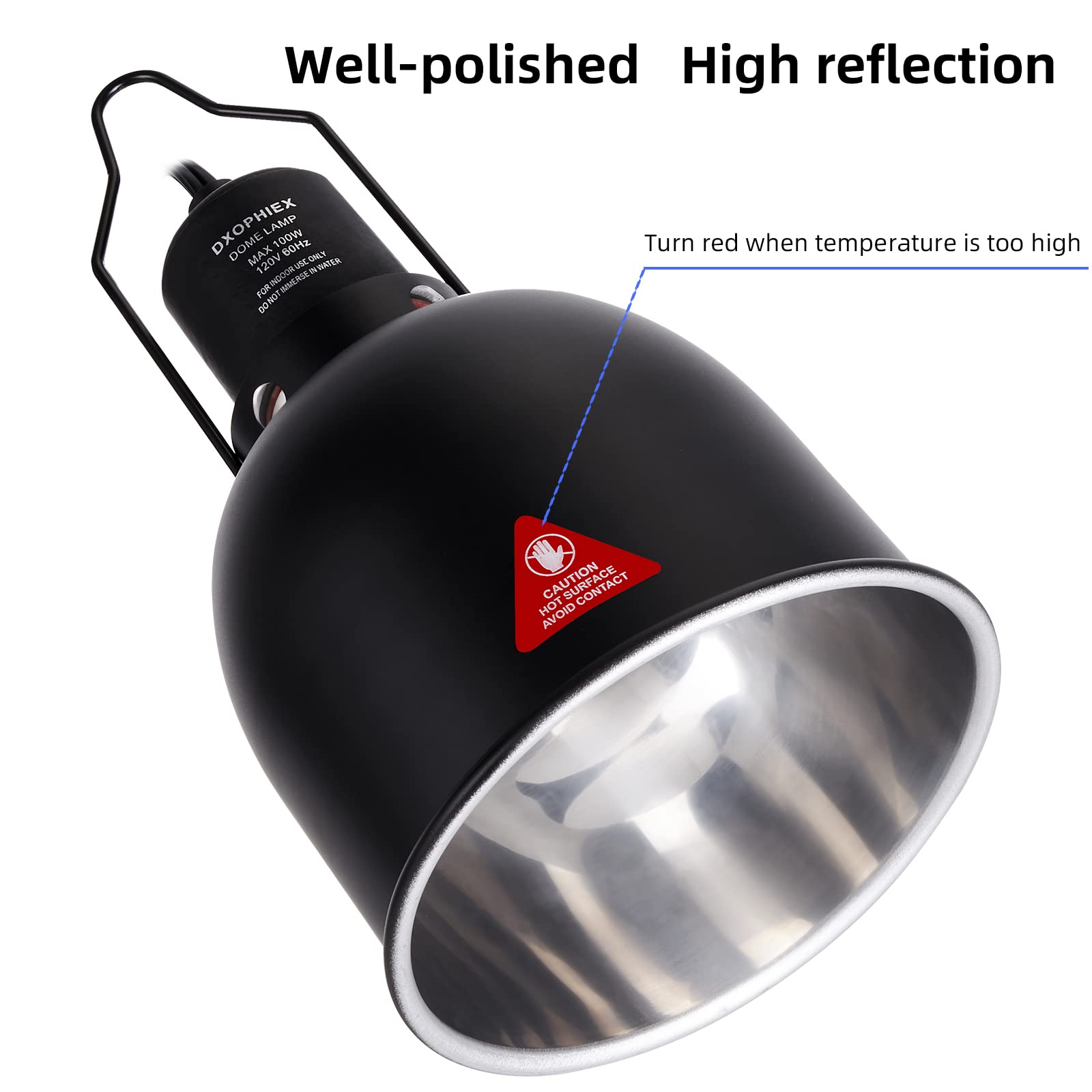 DXOPHIEX deep-dome 5.5inch top view shows space-saving footprint for small terrariums