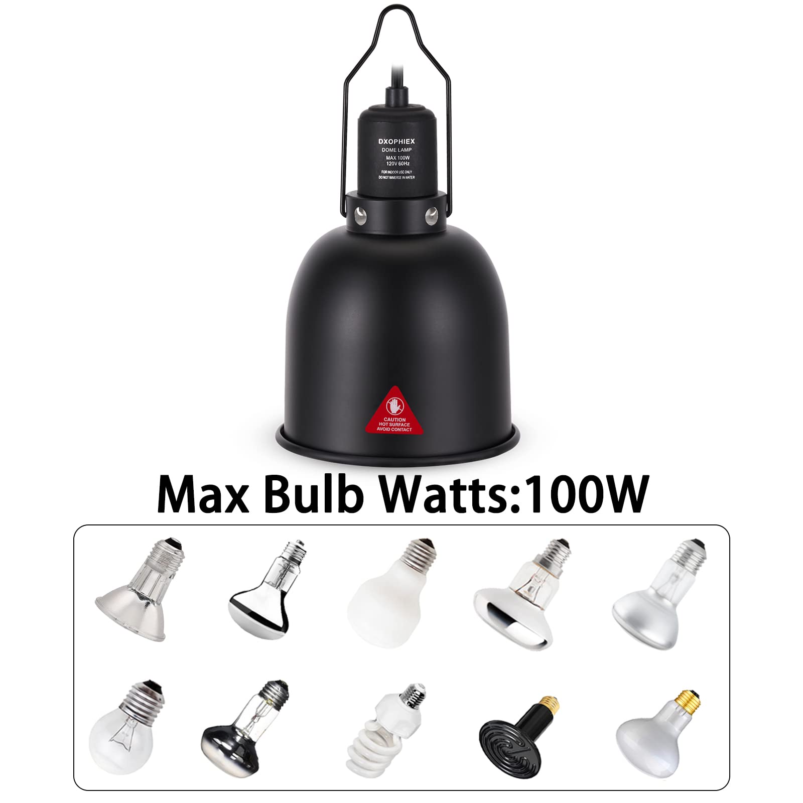 DXOPHIEX deep-dome 5.5inch ventilation-top demonstrates cooling vents for longer bulb life