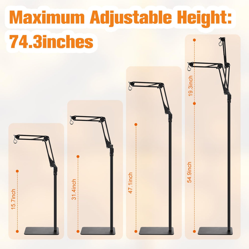 DXOPHIEX reptile lamp stand features 1-inch diameter rods for sturdy support.