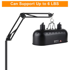 DXOVEEN reptile lamp stand sturdy base prevents tipping during use
