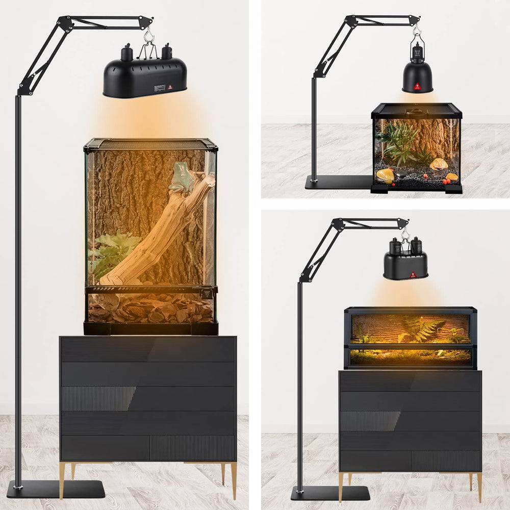 DXOVEEN reptile lamp stand bearded dragon setup enhances heat placement