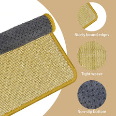 DYAUS Bunny Scratch Pad easy to clean with damp cloth.