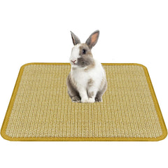 DYAUS Bunny Scratch Pad with natural sisal fibers for scratching and chewing.