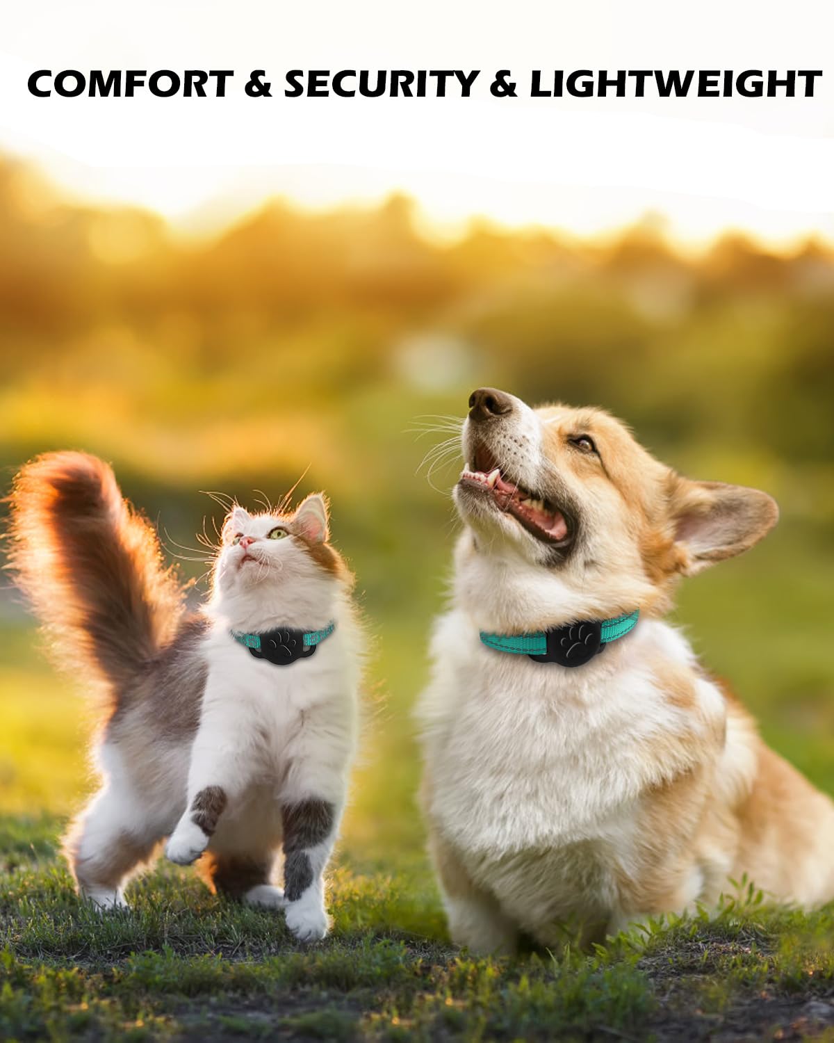 Dynmeow soft silicone design minimizes neck irritation for cats and small dogs