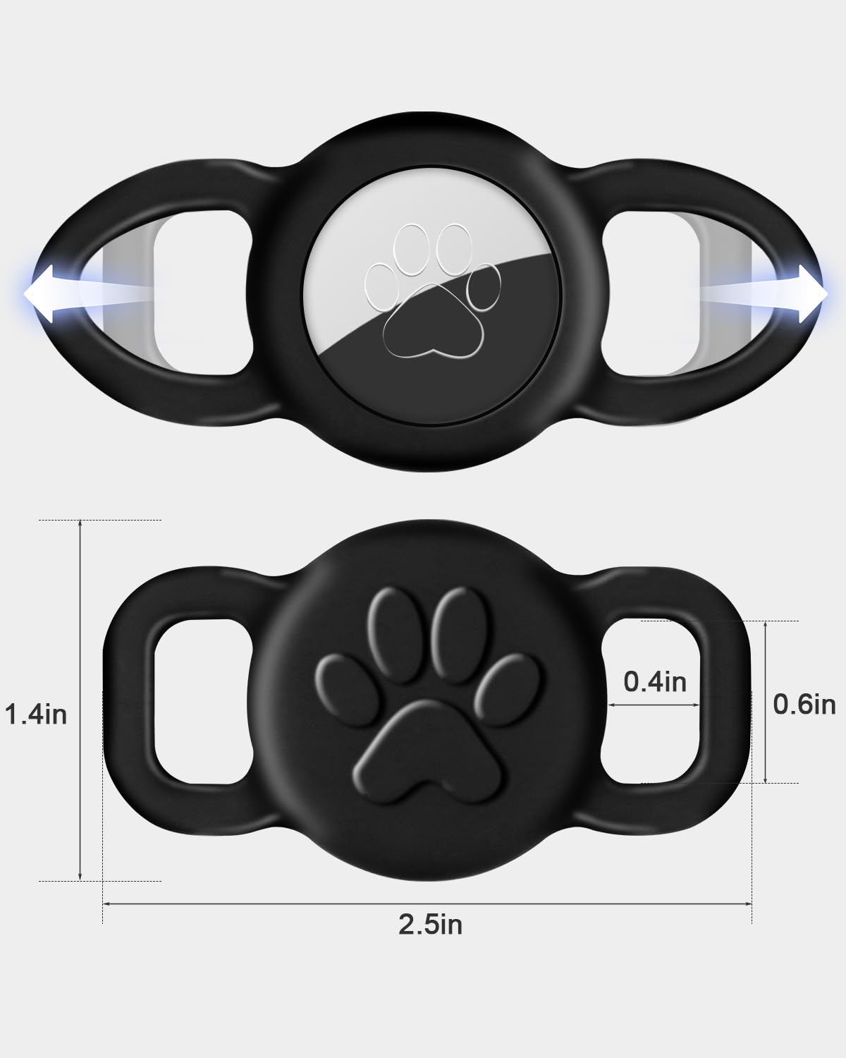 Dynmeow silicone Airtag case is waterproof and easy to clean after outdoor adventures