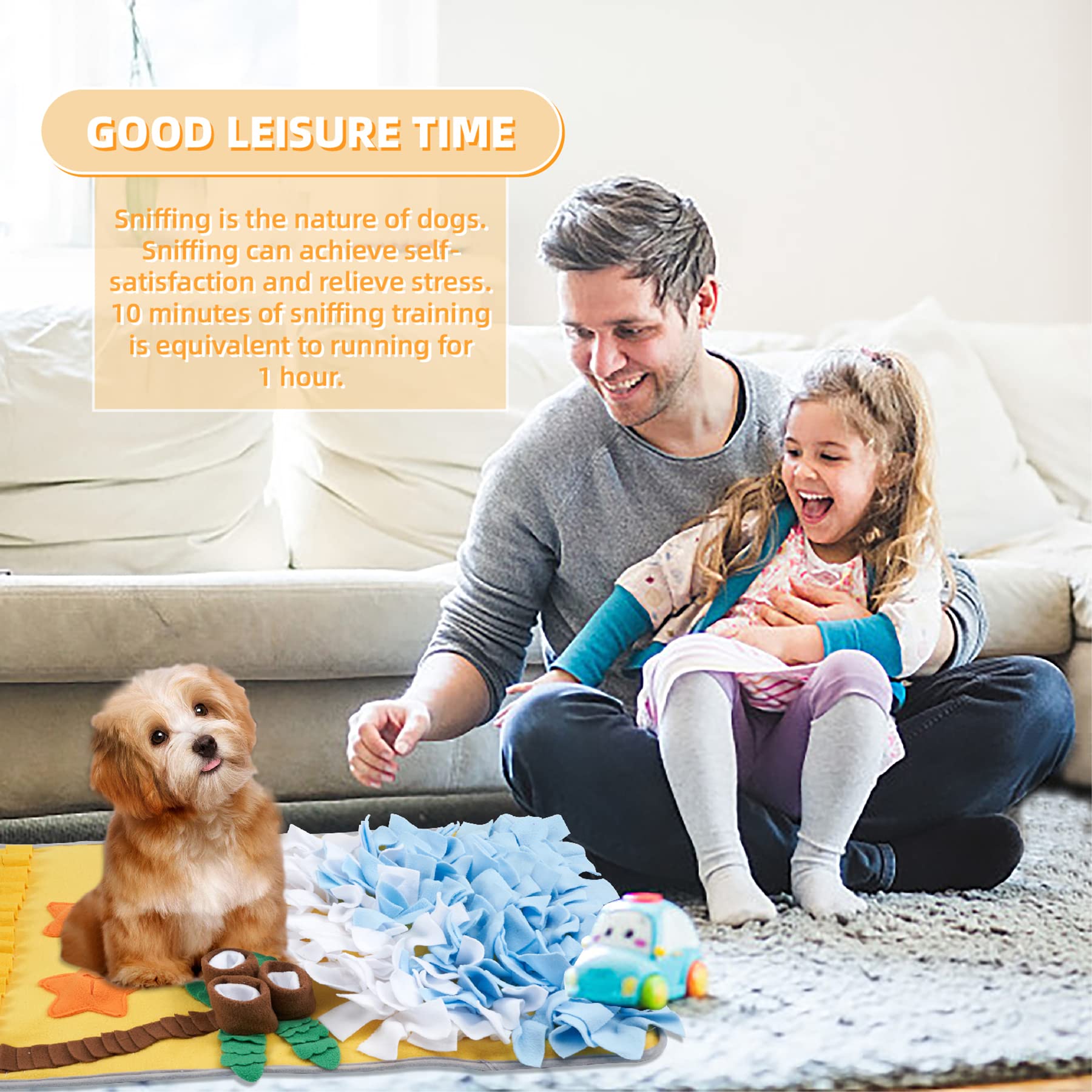 DyPinYise snuffle mat non-slip bottom helps prevent sliding during use.