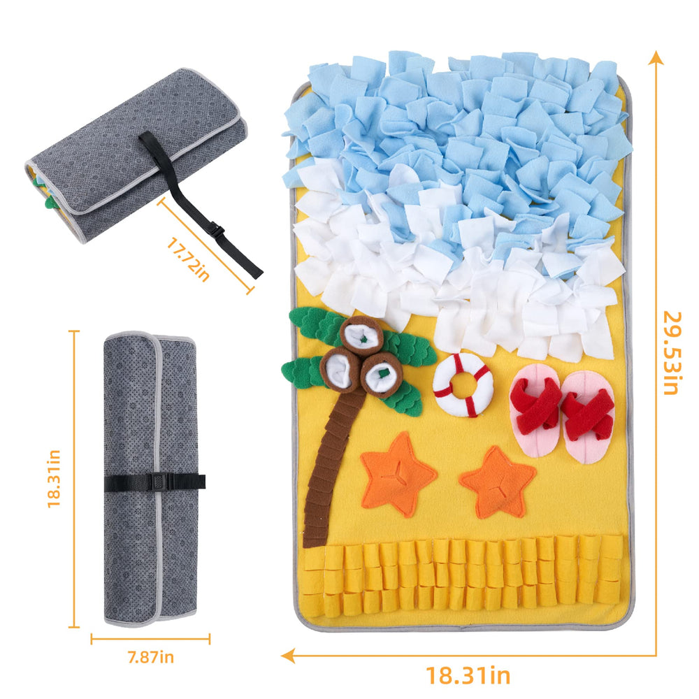 DyPinYise snuffle mat soft polar fleece ensures gentle sniffing and comfort.