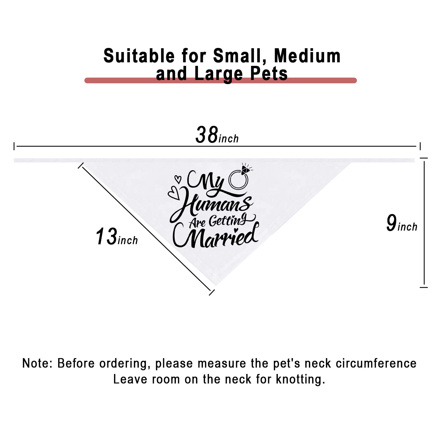 Dzmodz dog accessory bandana black coordinating with wedding theme for pets