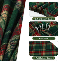 E-Clover plaid bandana ideal for family photo sessions.