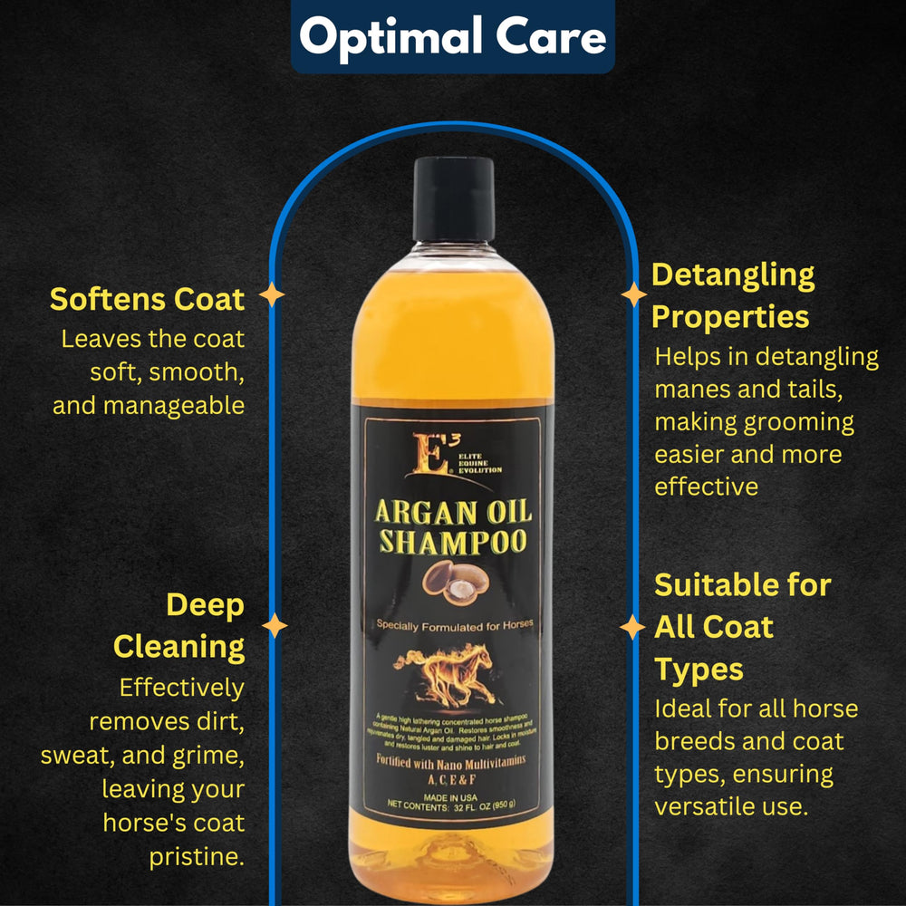 E3 Argan Oil Shampoo foamy lather cleanses gently for sensitive skin