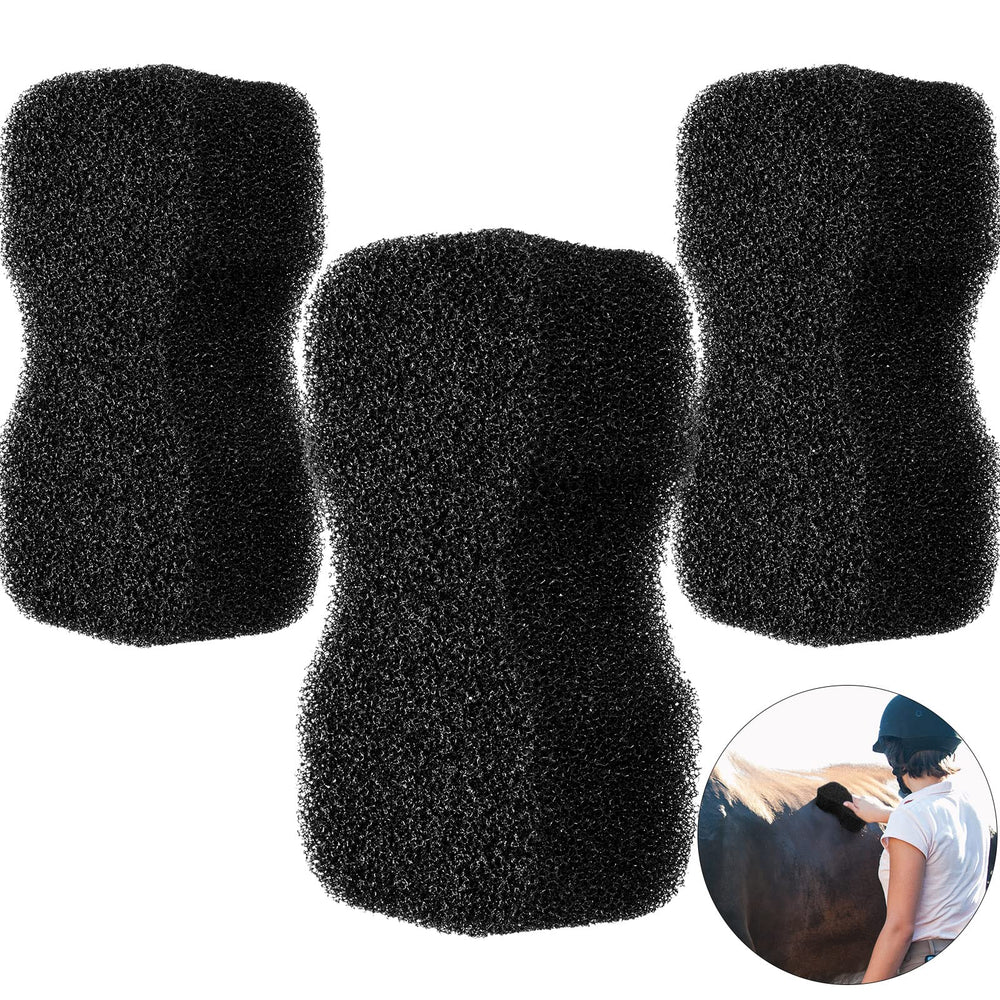 Eaasty horse groomer sponges 3pc pack—soft, large cleaning pads for efficient dirt removal.
