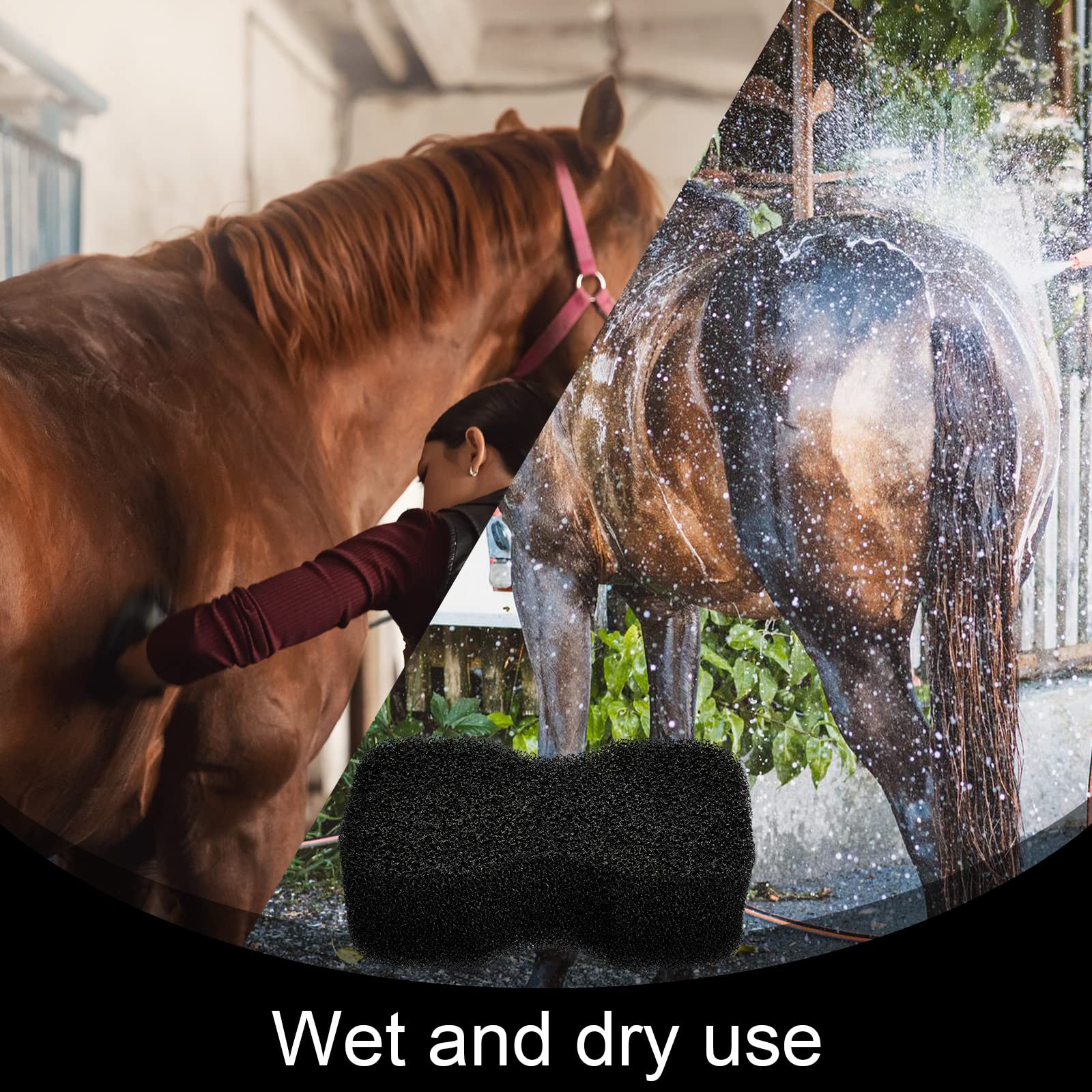 Eaasty large-size sponge 11x20 cm—covers more area, speeds grooming sessions.