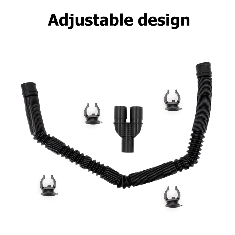 Eadabok reptile fogger extension-tube dual-tank humidification in terrariums.