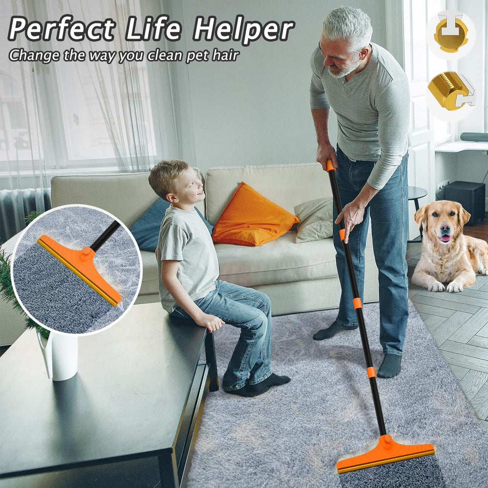 Eaersan metal Y-shaped fur remover lifts embedded hair from furniture