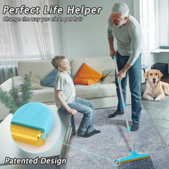Eaersan pet hair remover Y-shaped tool designed to grab embedded fur.