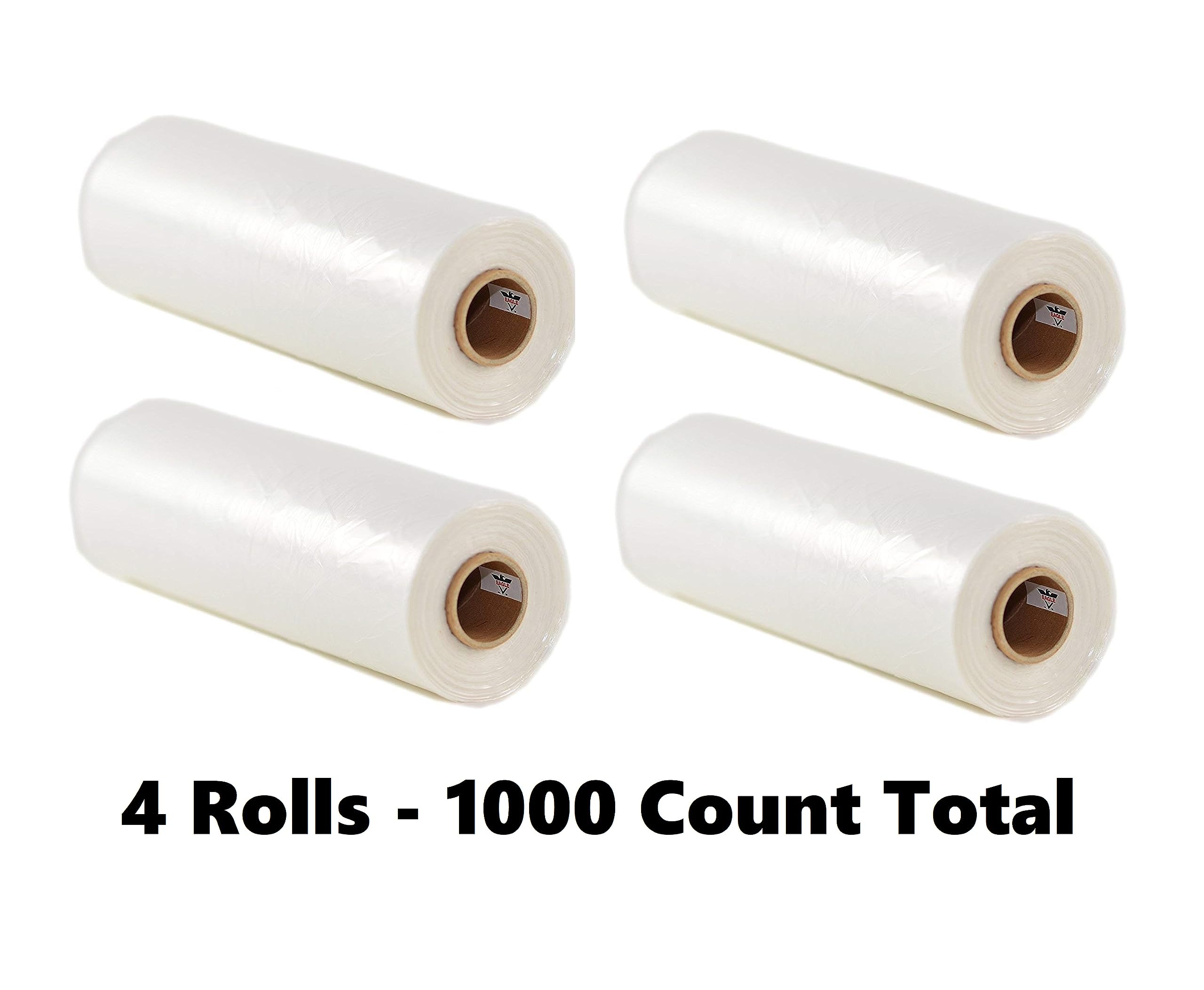 Eagle roll bags closeup shows clear material for fresh fruit visibility and market-ready presentation.